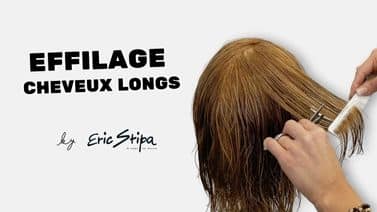Coupe de cheveux effilage cheveux longs par Eric Stipa sur la plateforme spécialisée des coiffeurs HairPrime